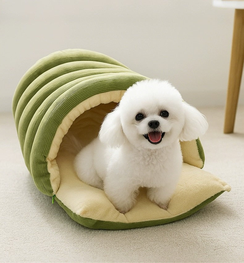 Washable Winter Cat Cave Bed