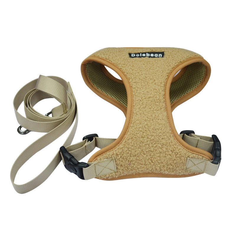 Double Buckle Dog Leash and Chest Strap Combo