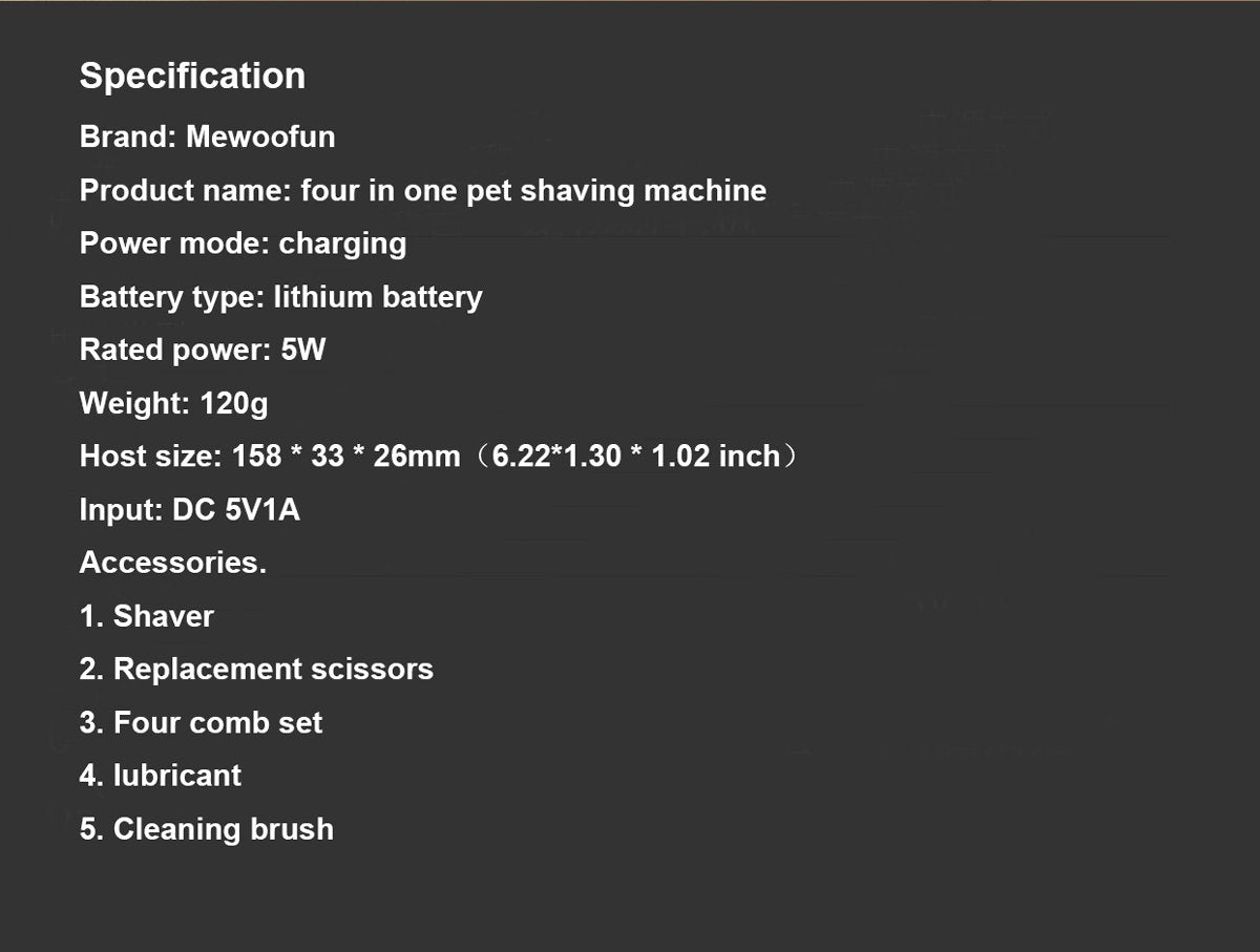 Grooming Clipper Kit