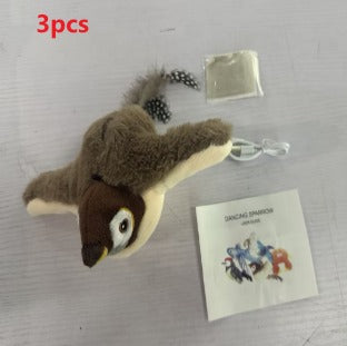 Electric Sound Plush Bird & Fish Pet Toy