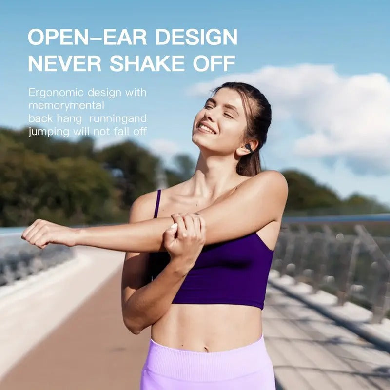 Wireless Open Ear Earbuds for Workouts and Cycling