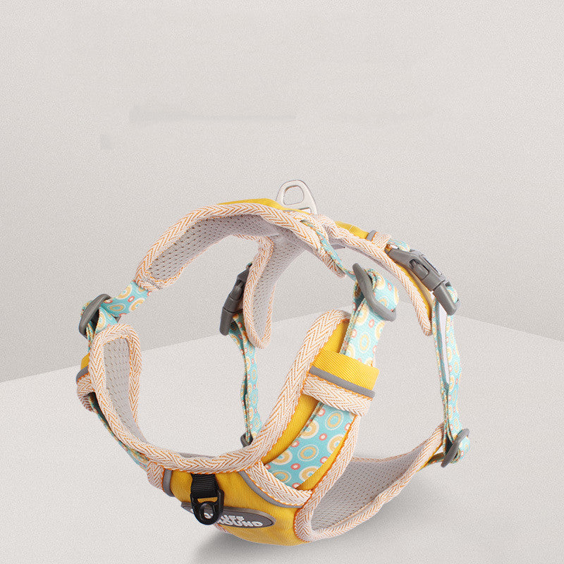 Pet Fashion Simple Chest Strap and Leash Set