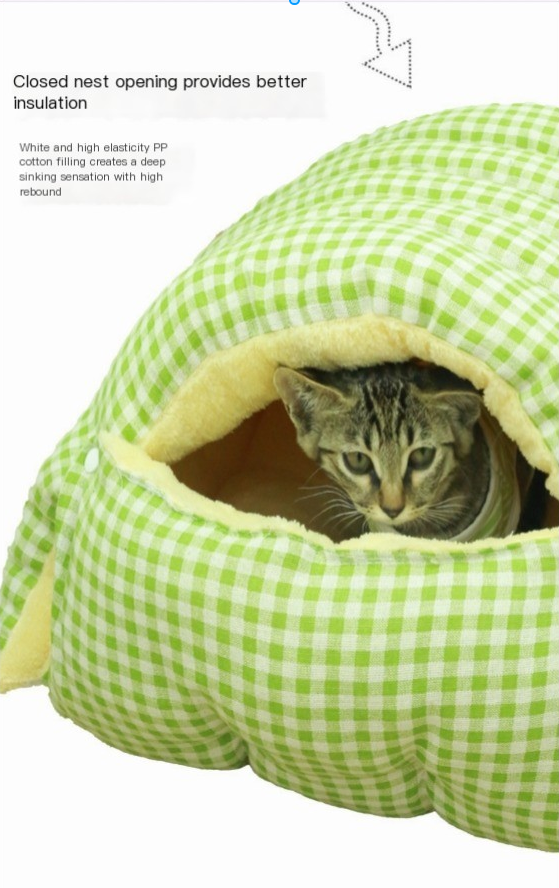 Removable Washable Enclosed Cat Bed (2 Sizes)