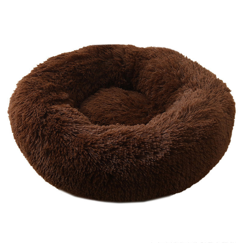 Soft Plush Round Washable Cushion for Pets