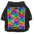 Sequin Denim Dog Jacket for Small, Medium, Large Breeds