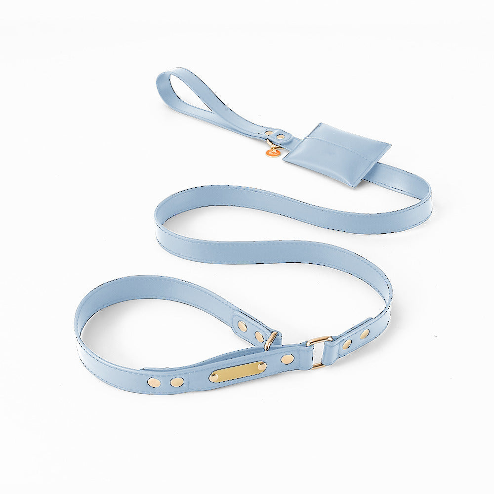 One-Piece Leather Explosion-Proof Dog Leash
