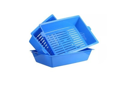 "Set of 3 Cat Litter Boxes for Cats"