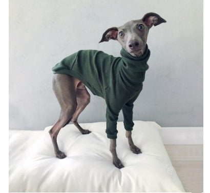 High Neck Solid Color Two-Legged Dog Suit