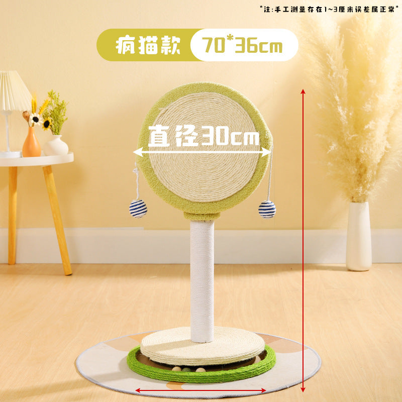 Durable Cat Scratching Post with Interactive Design