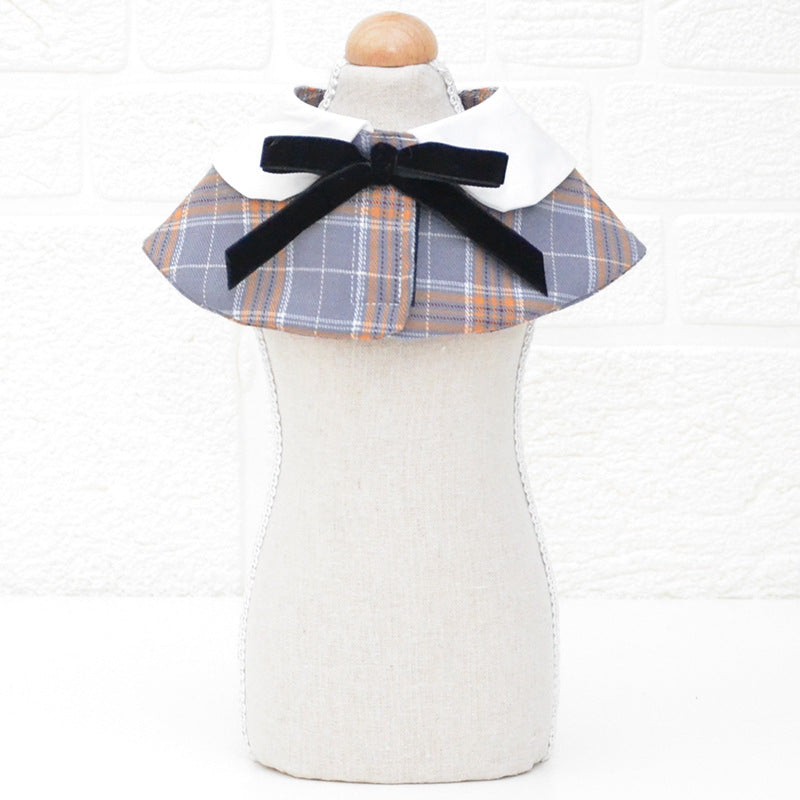 Simple Fashion Pet Shawl with Bow Tie Bib