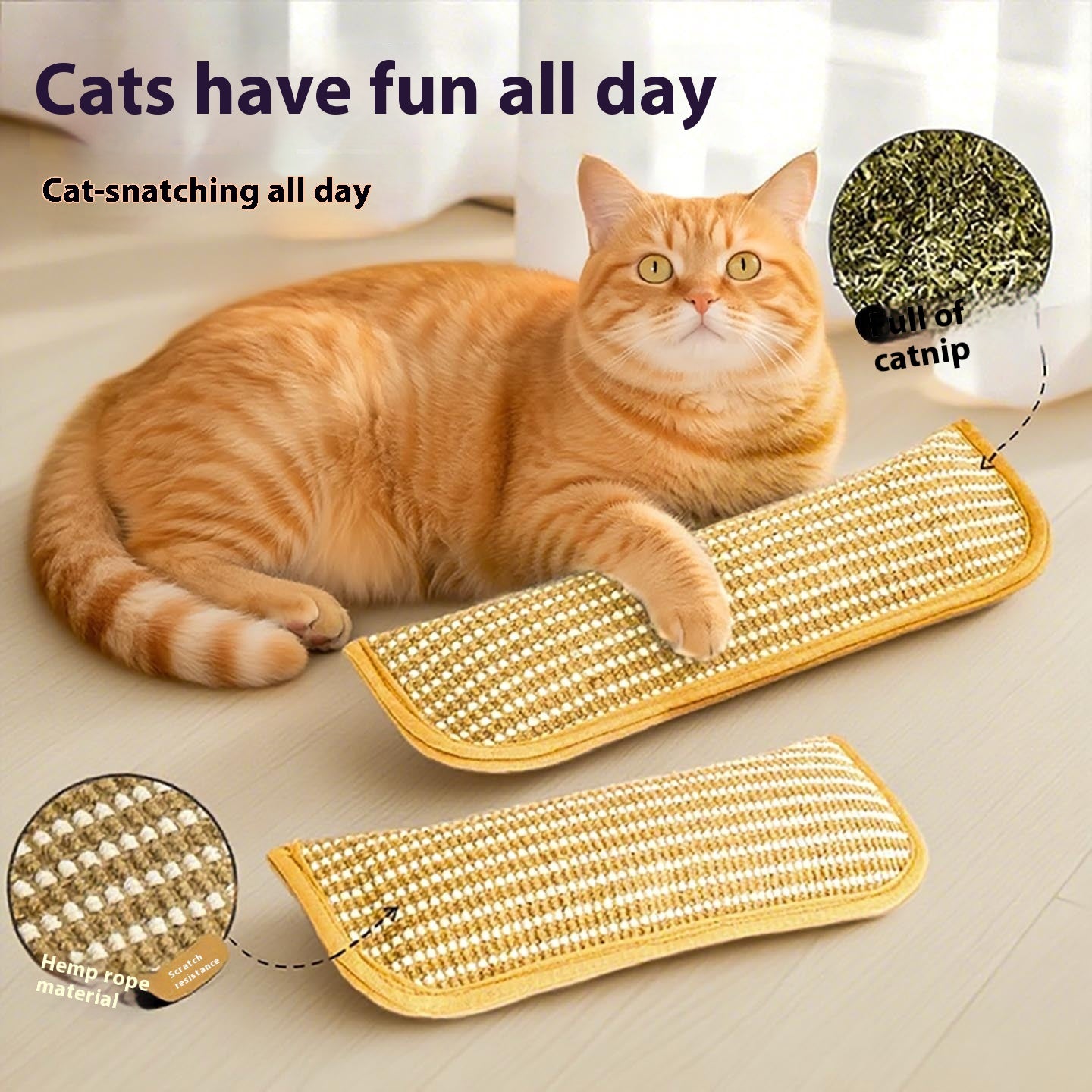 Sisal Catnip Pillow Cat Toy