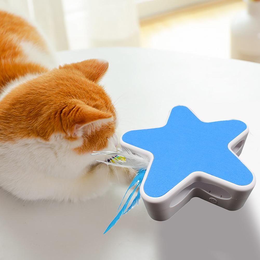 Petopia Electric Cat Toy with Feather Wand and Spinner