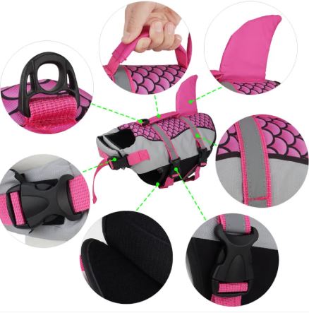 Premium Shark Fin Dog Life Jacket –