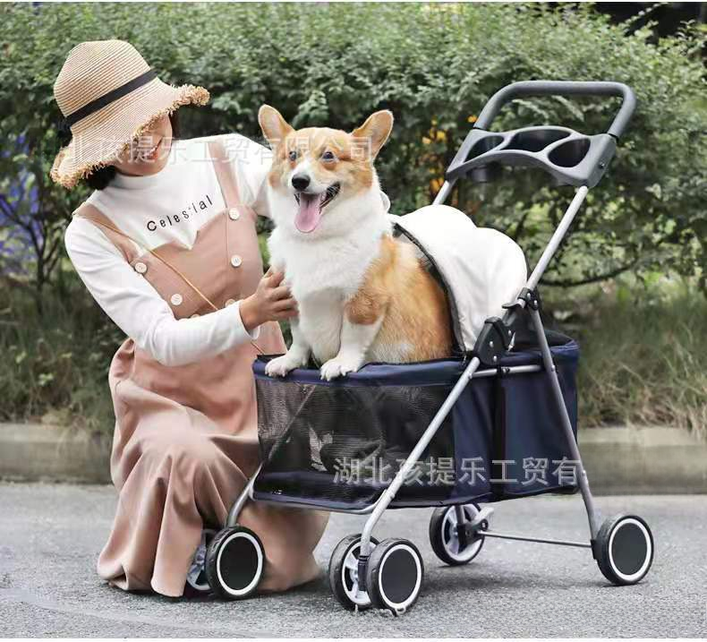 Portable Foldable Pet Stroller for Cats and Dogs