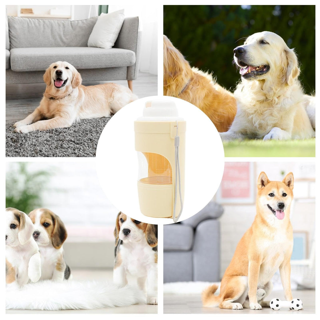 2-in-1 Travel Dog Water Bottle and Feeder