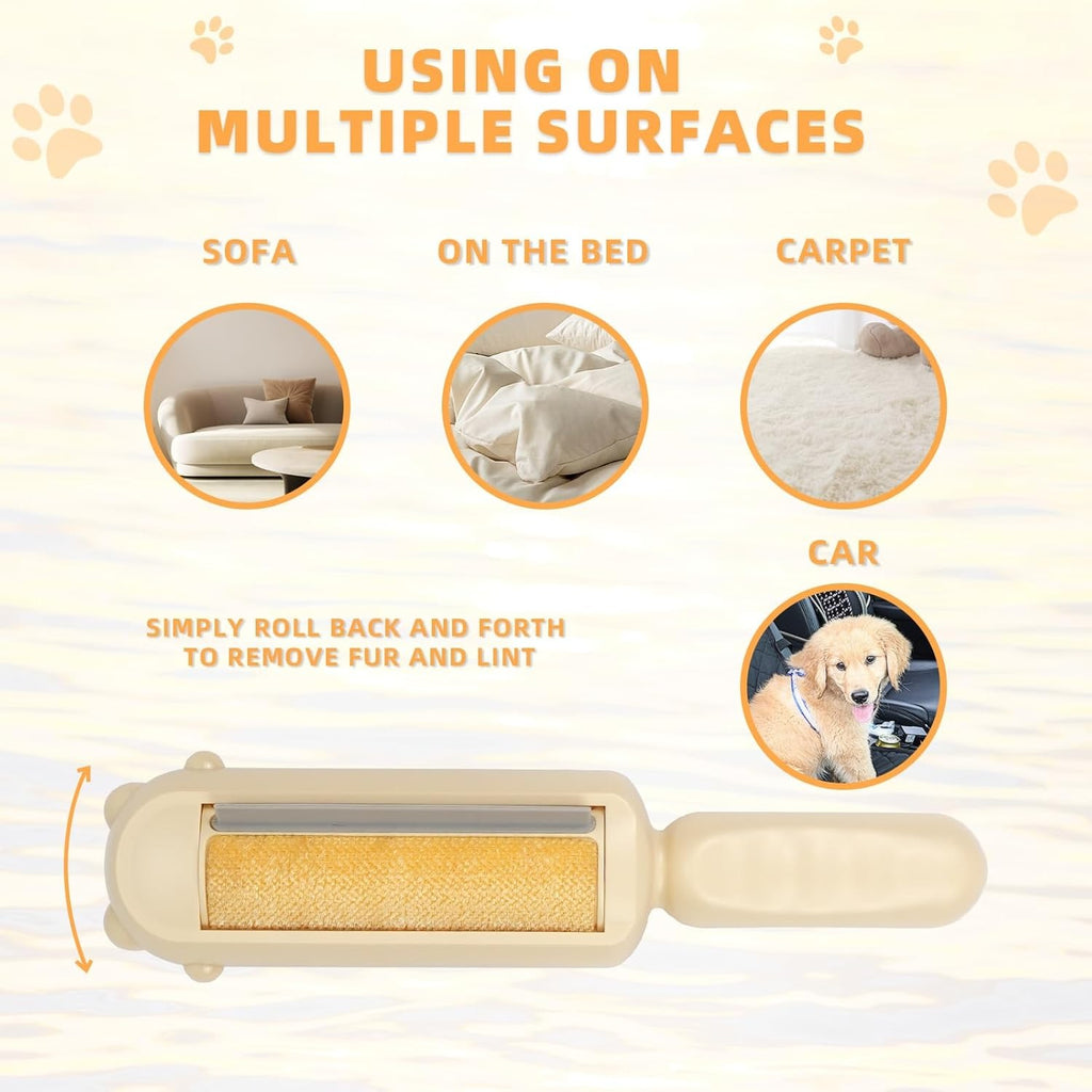 Pet Hair Remover with Self-Cleaning Base