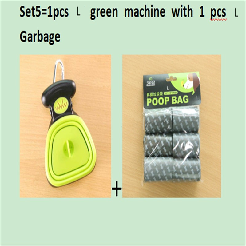Dog Travel Foldable Pooper Scooper with Decomposable Bags