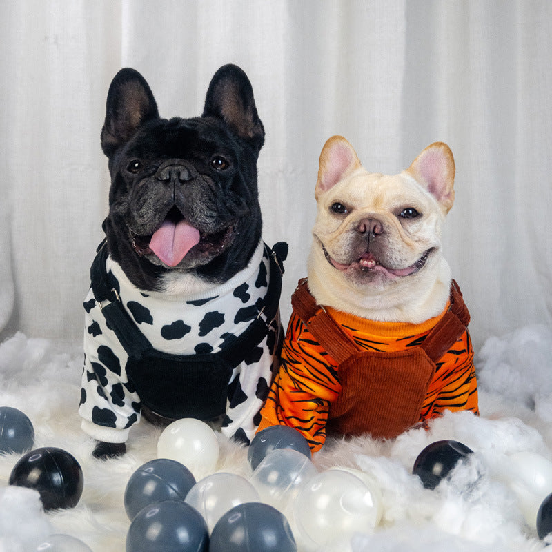 Two-Piece Warm Dog Clothes for Autumn and Winter