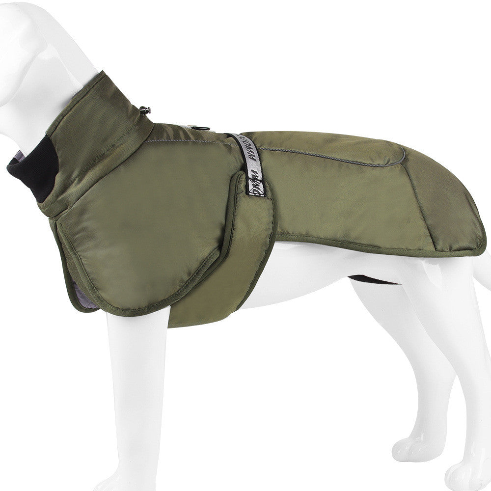 Thickened Dog Cloak with Reflective Warmth Pet Apparel