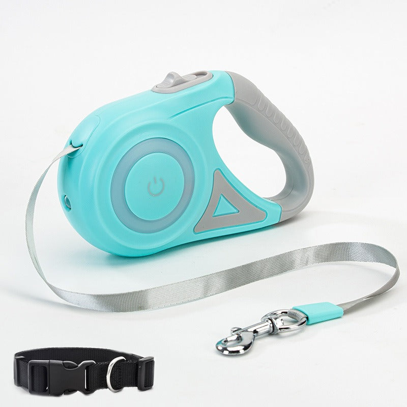 Automatic Retractable Dog Leash & Collar with Spotlight