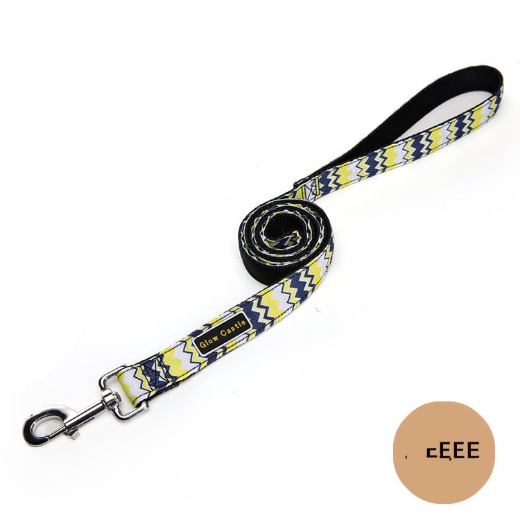 Colorful Wave Pattern Nylon Dog Leash for Pets