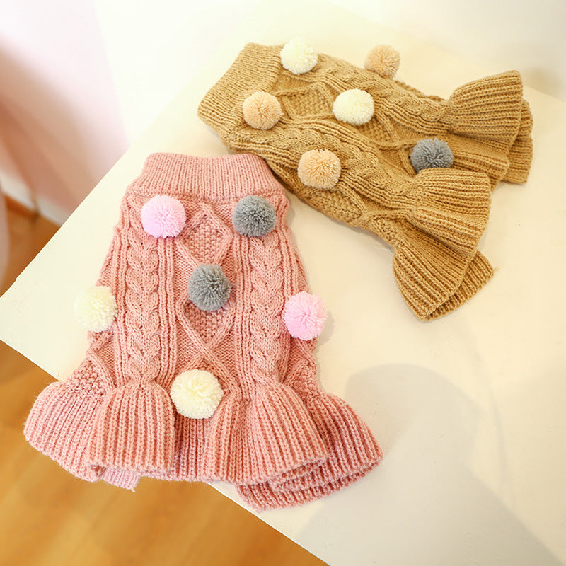 Woolen Skirt for Pets - Princess Ball Design