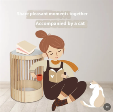 Solid Wood Cat Climbing Tower
