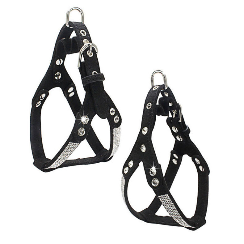 Double-Layer Microfiber Soft Suede Pet Chest Harness