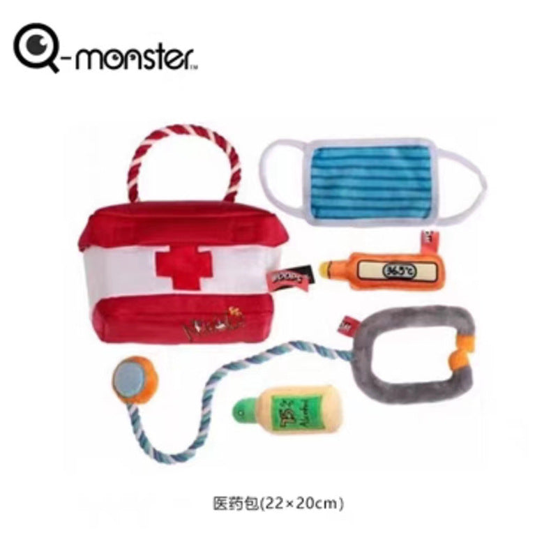 Qmonster Durable Chew Dog Training Toy Family