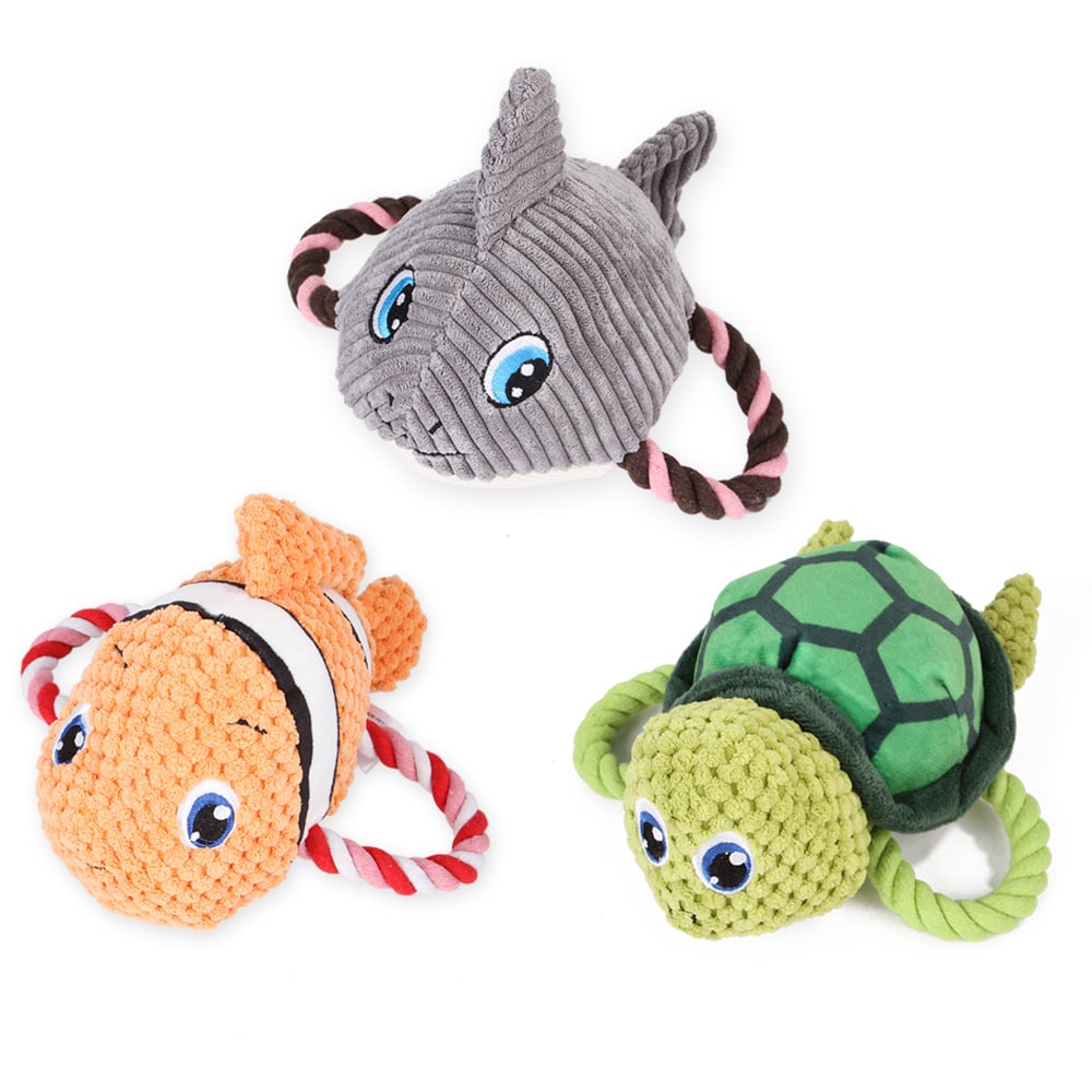 Plush Vocal Molar Teeth Cleaning Toy for Pets