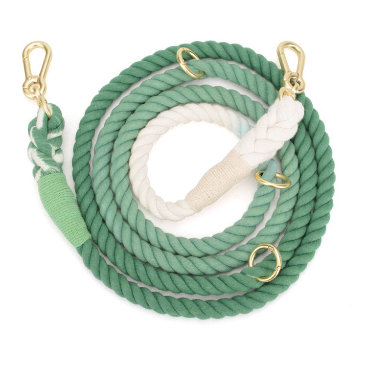 Gradient Rainbow Color Pet Traction Leash
