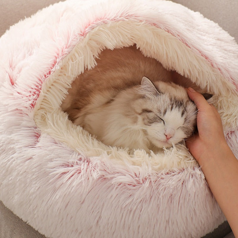Warm Plush Cat Nest Bed
