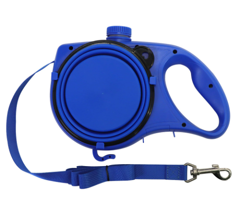 Essential Leash with Built-in Water Bottle for Pets