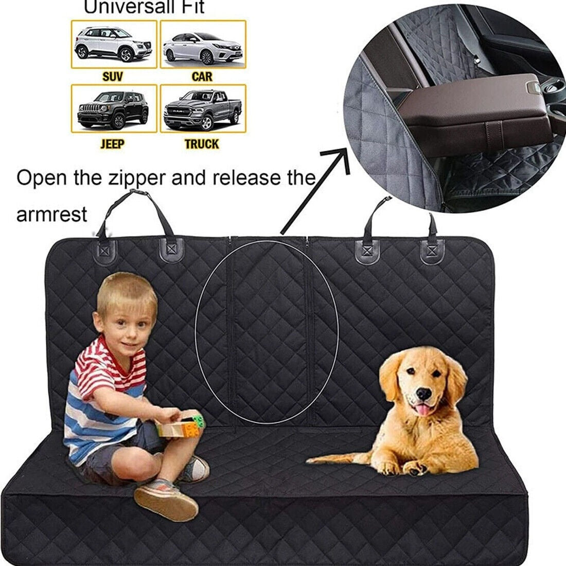Car Rear Back Seat Cover Dog Protector Mat