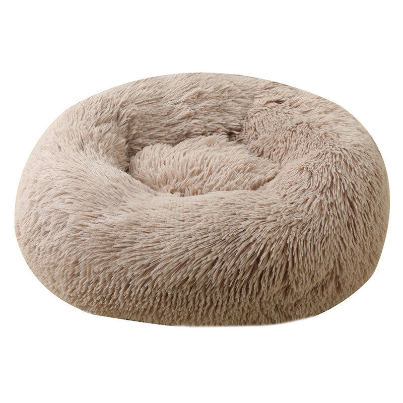 Soft Plush Round Washable Cushion for Pets