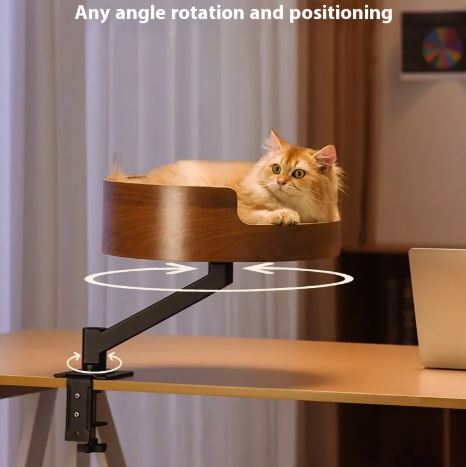 Adjustable Desktop Cat Nest with Suspension Bracket