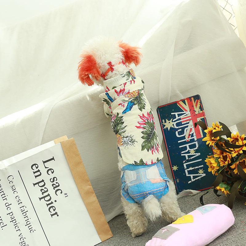 Spring Collection Fashionable Dog Shirt - Comfortable Cotton