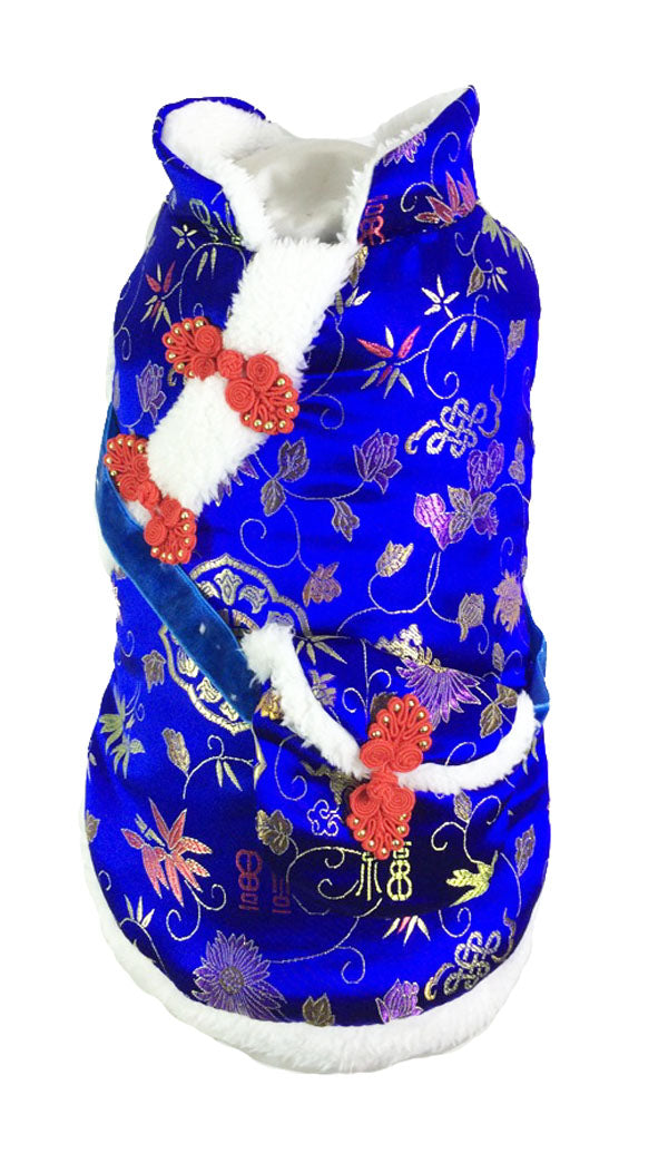Chinese Style Dog Clothes with Red Envelope Bag Dress