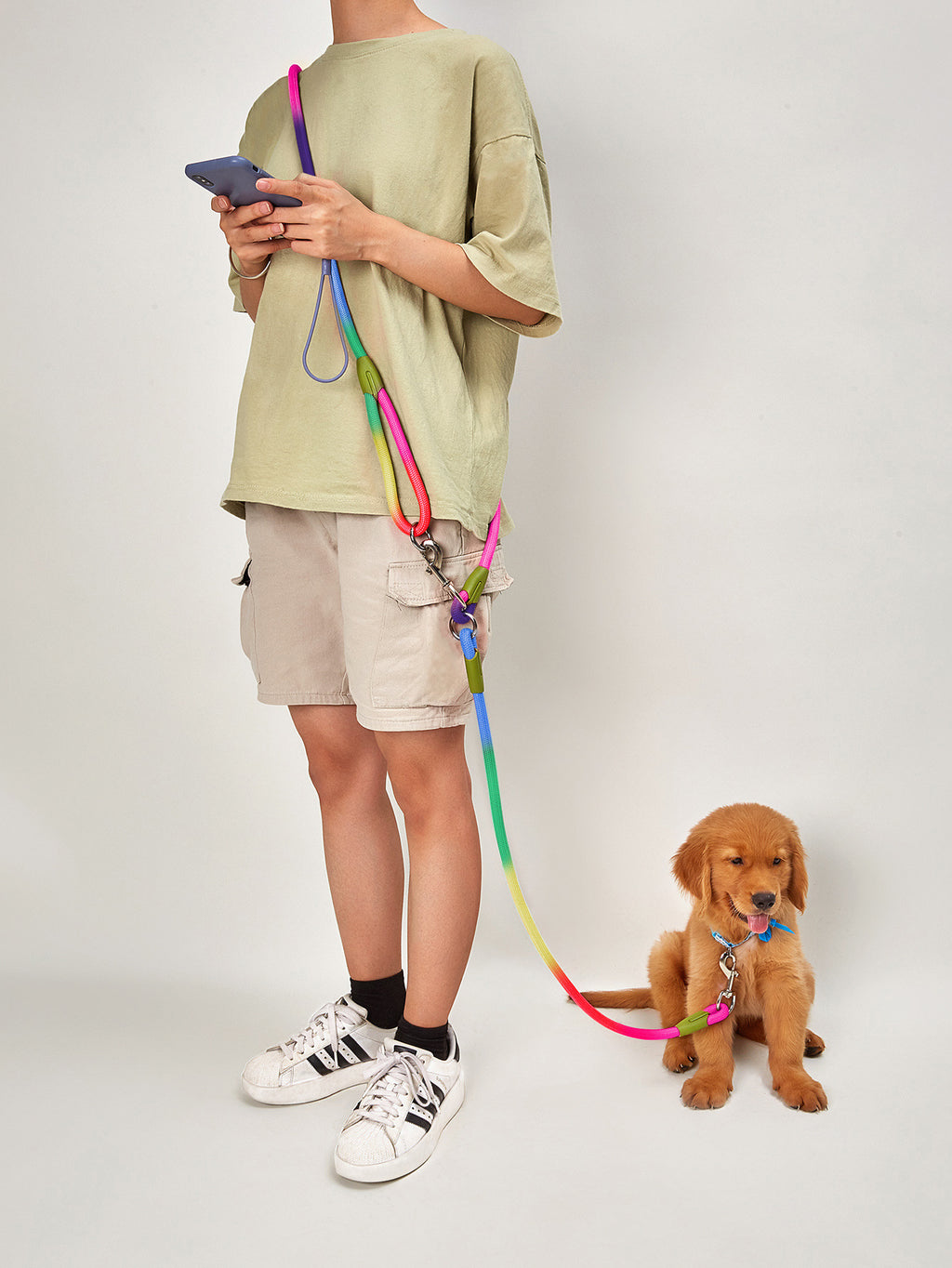 Multi-Functional Cross Shoulder Dog Running Rope