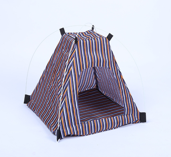 Creative Washable Cartoon Pet Bed with Foldable Tent