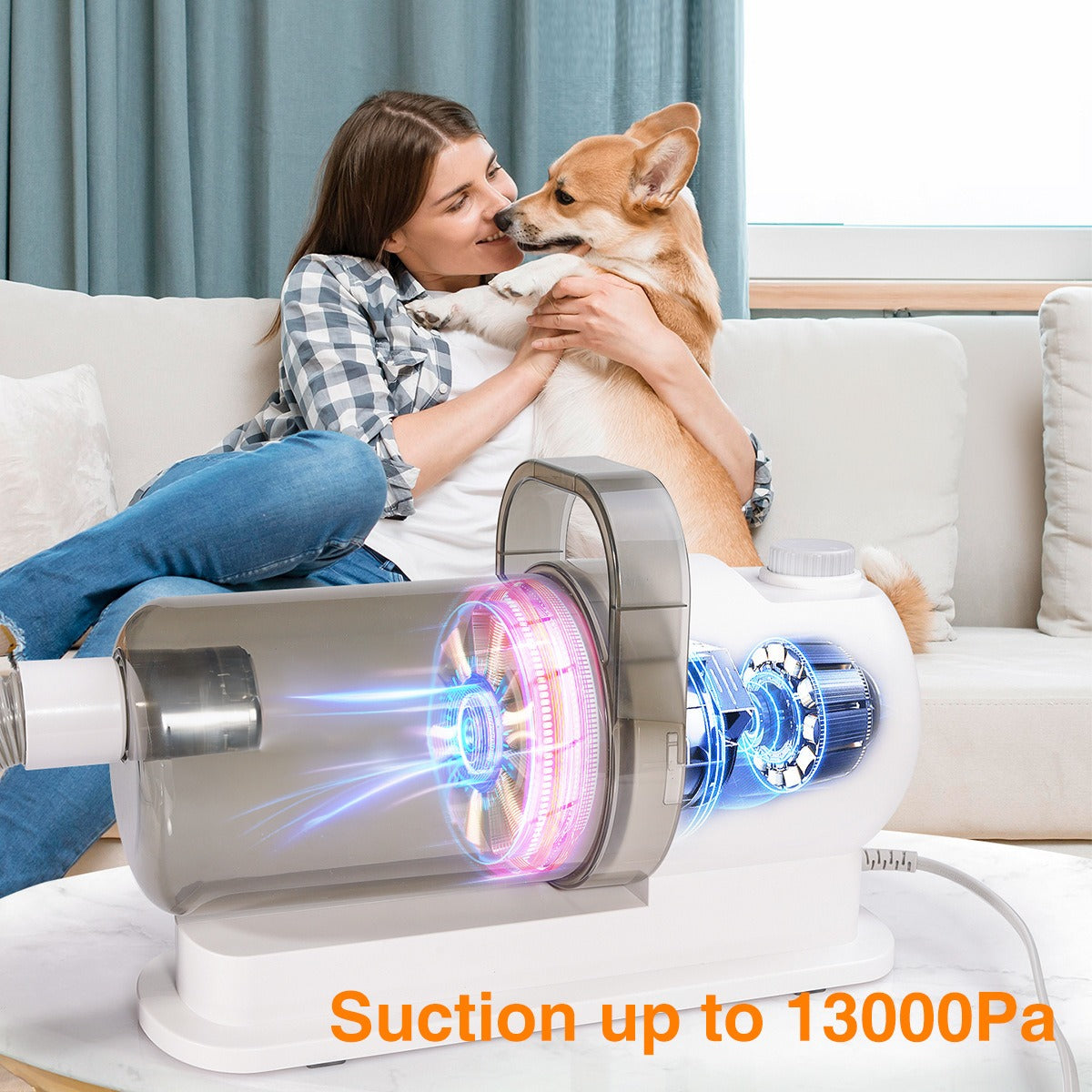 Pet Suction & Scissors Hair Care Machine