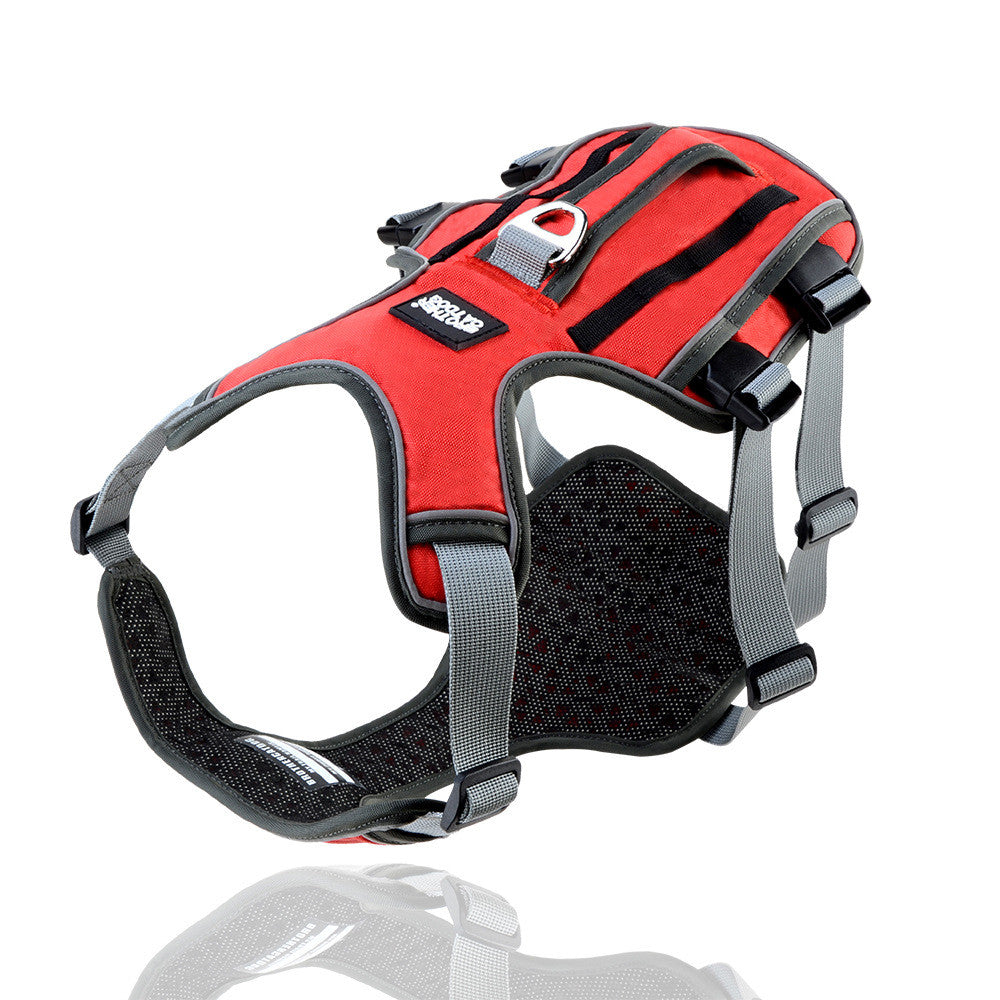 Reflective Breathable Pet Harness with Traction Rope