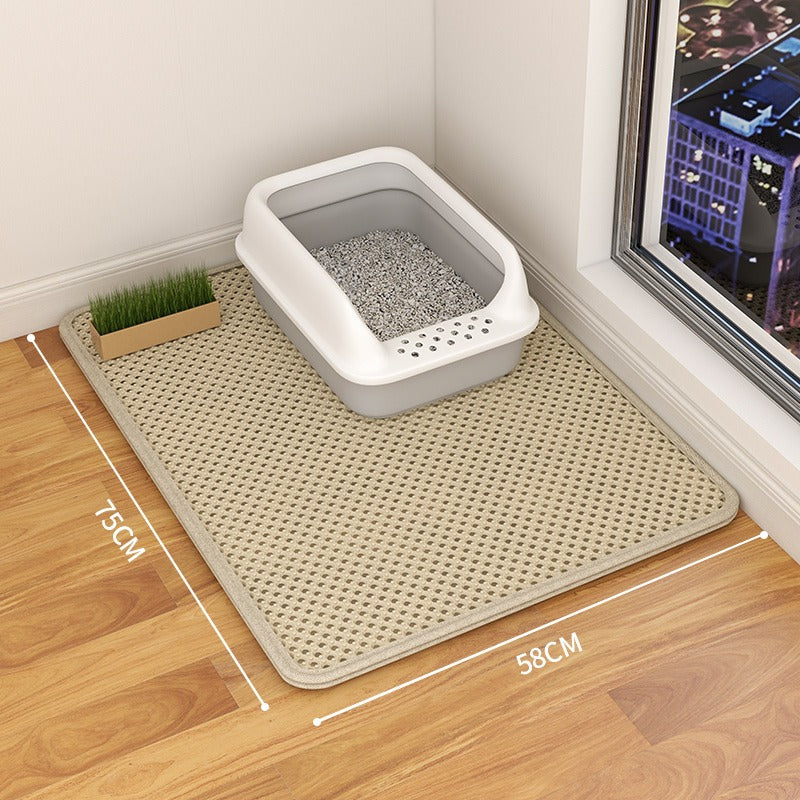 Double Layer Waterproof Cat Litter Mat