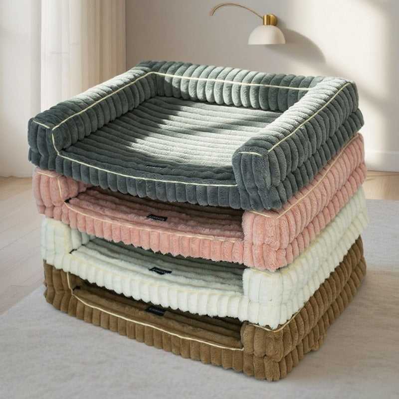 Angora Stripe Removable Pet Bed