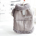 Peach Velvet Winter Pet Vest
