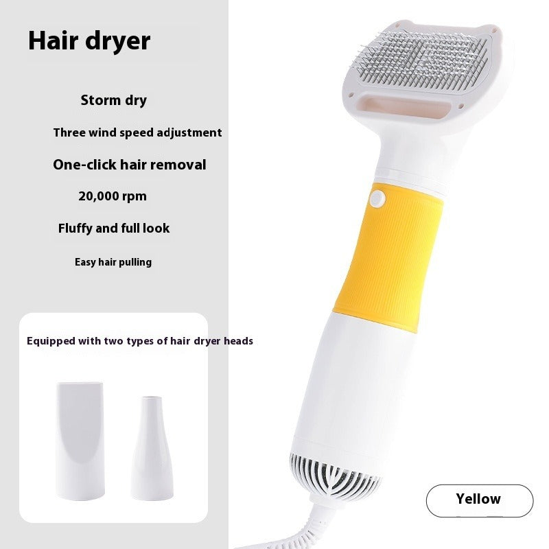 3-in-1 Pet Hair Dryer & Grooming Comb