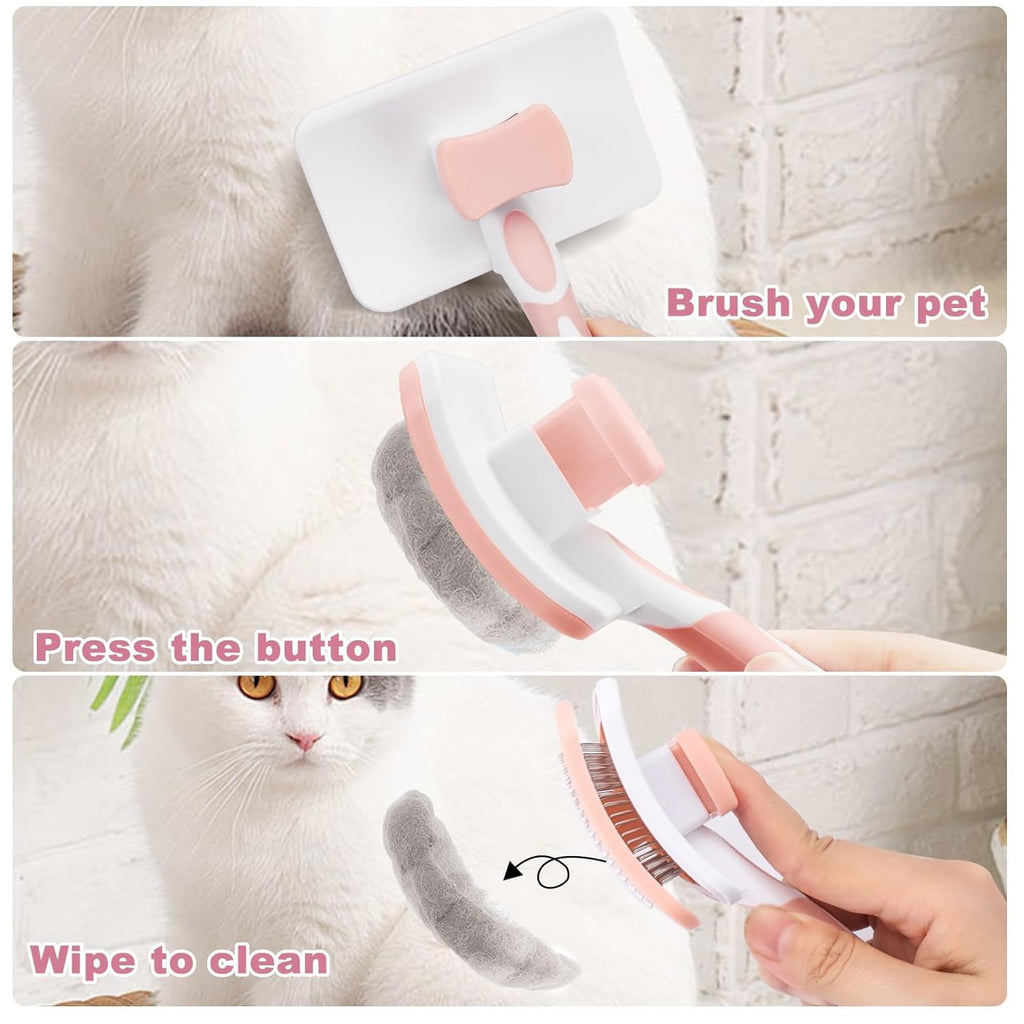 Pet Self Cleaning Slicker Brush