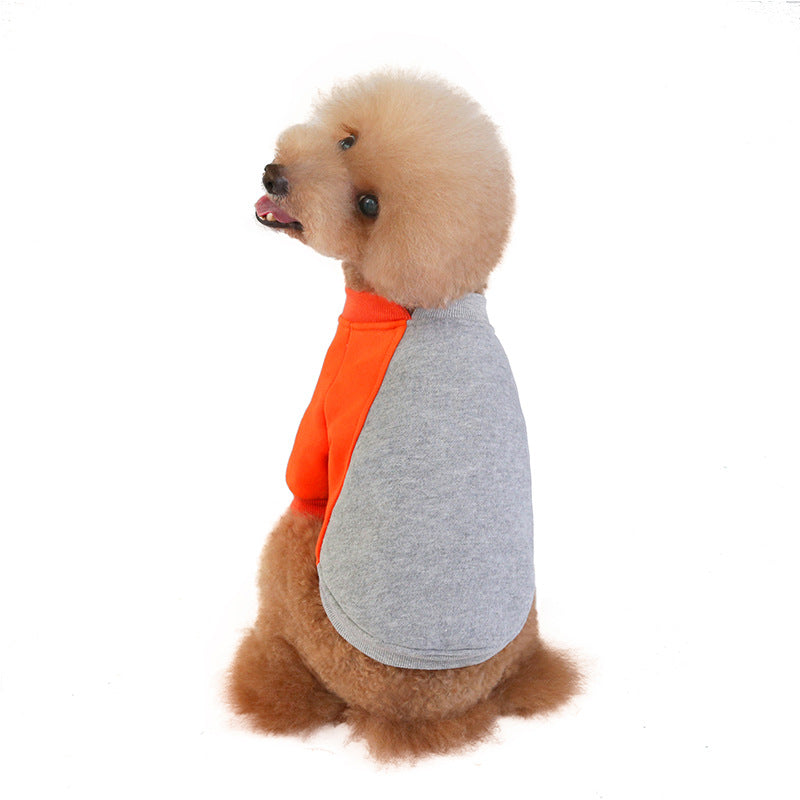 Soft Touch Fleece Pet Sweater with Contrast Stitching