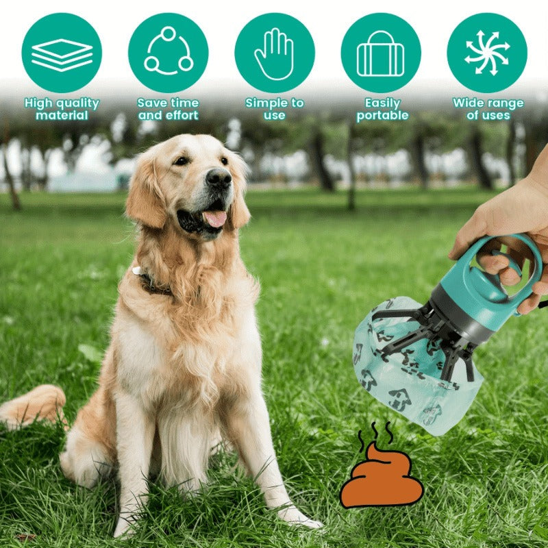 Dog Pooper Scooper with Garbage Bag