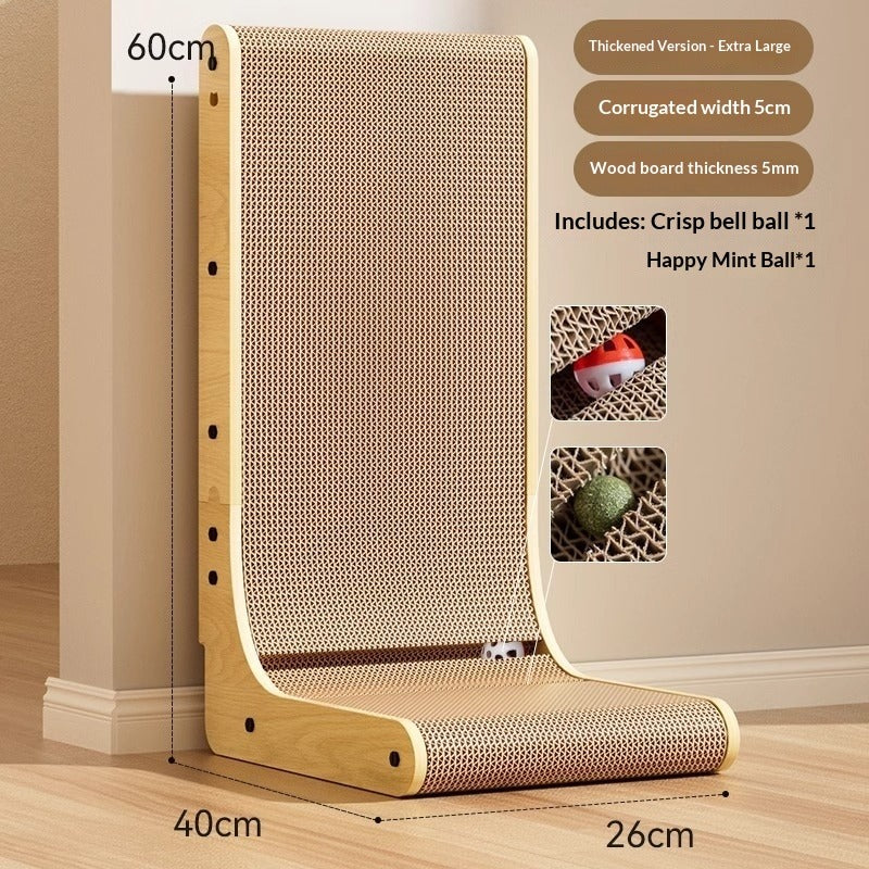 L-Shaped Vertical Cat Scratcher